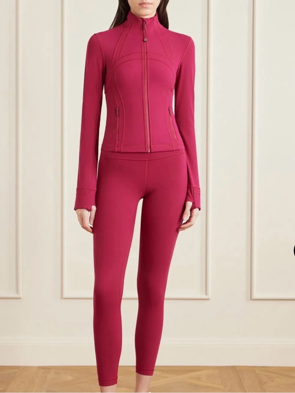 lululemon athletica Bright Hot Pink Track Jacket